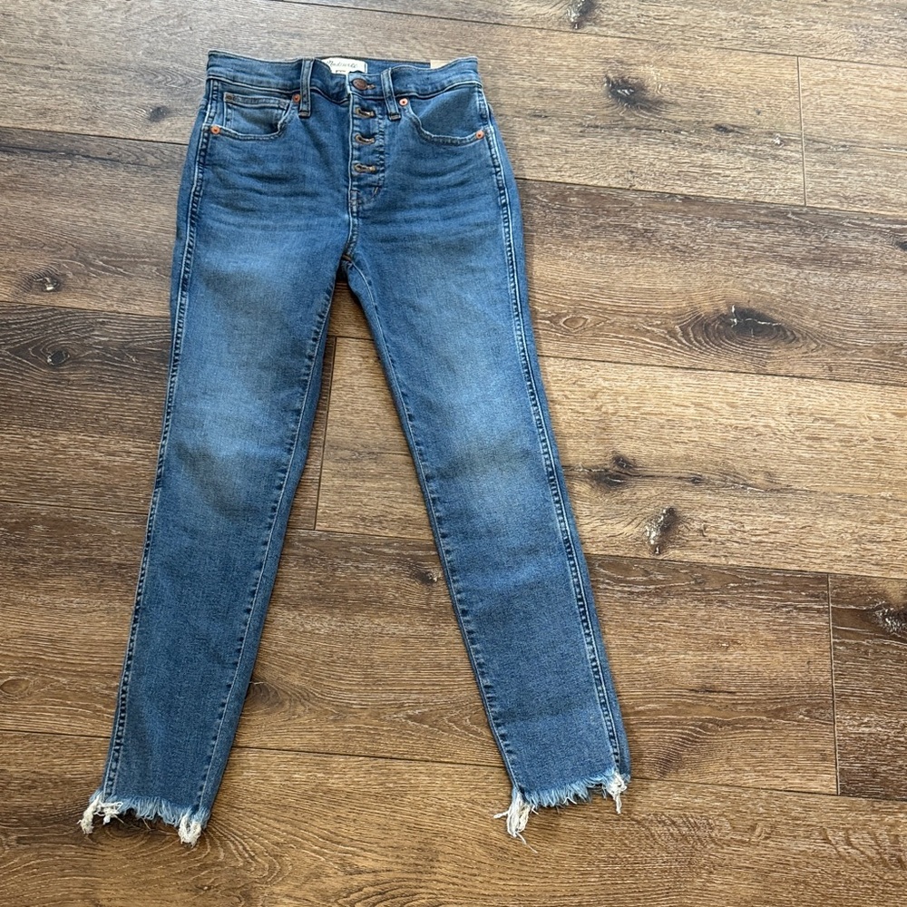 Madewell 10”‎ high rise skinny 25P NWT